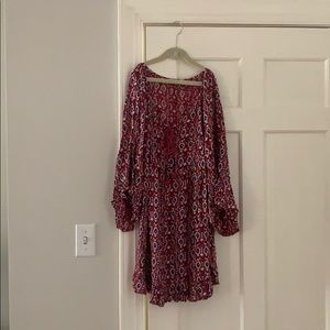 Roxy pink pattern dress